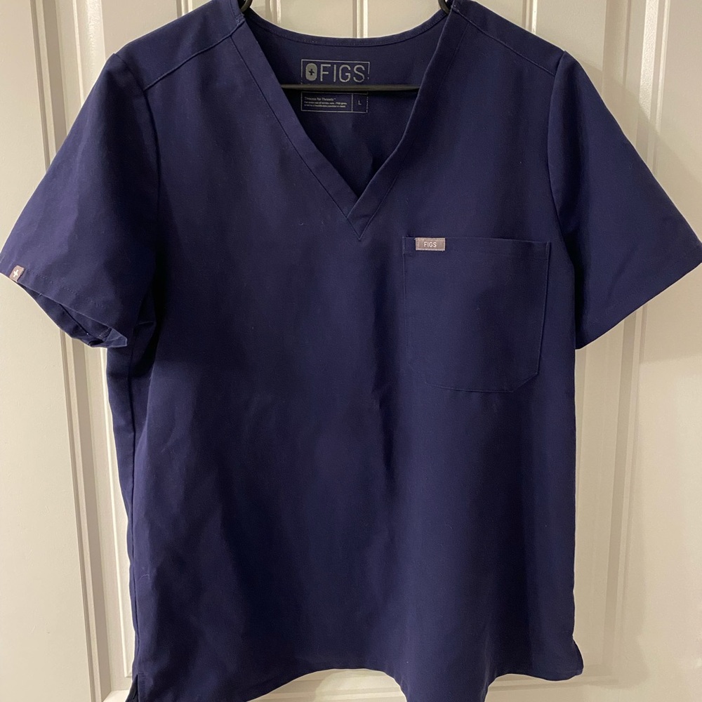 Figs Catarina Top - Navy Blue size L